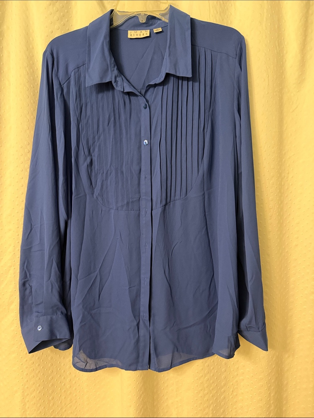 Joan Rivers Royal Blue Blouse Top